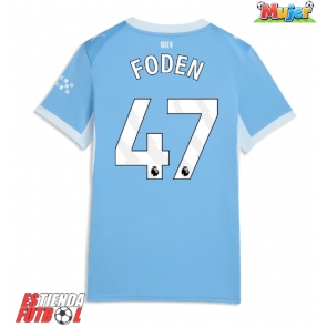 Manchester City Phil Foden #47 Primera Equipación Mujer 2026-27 Manga Corta